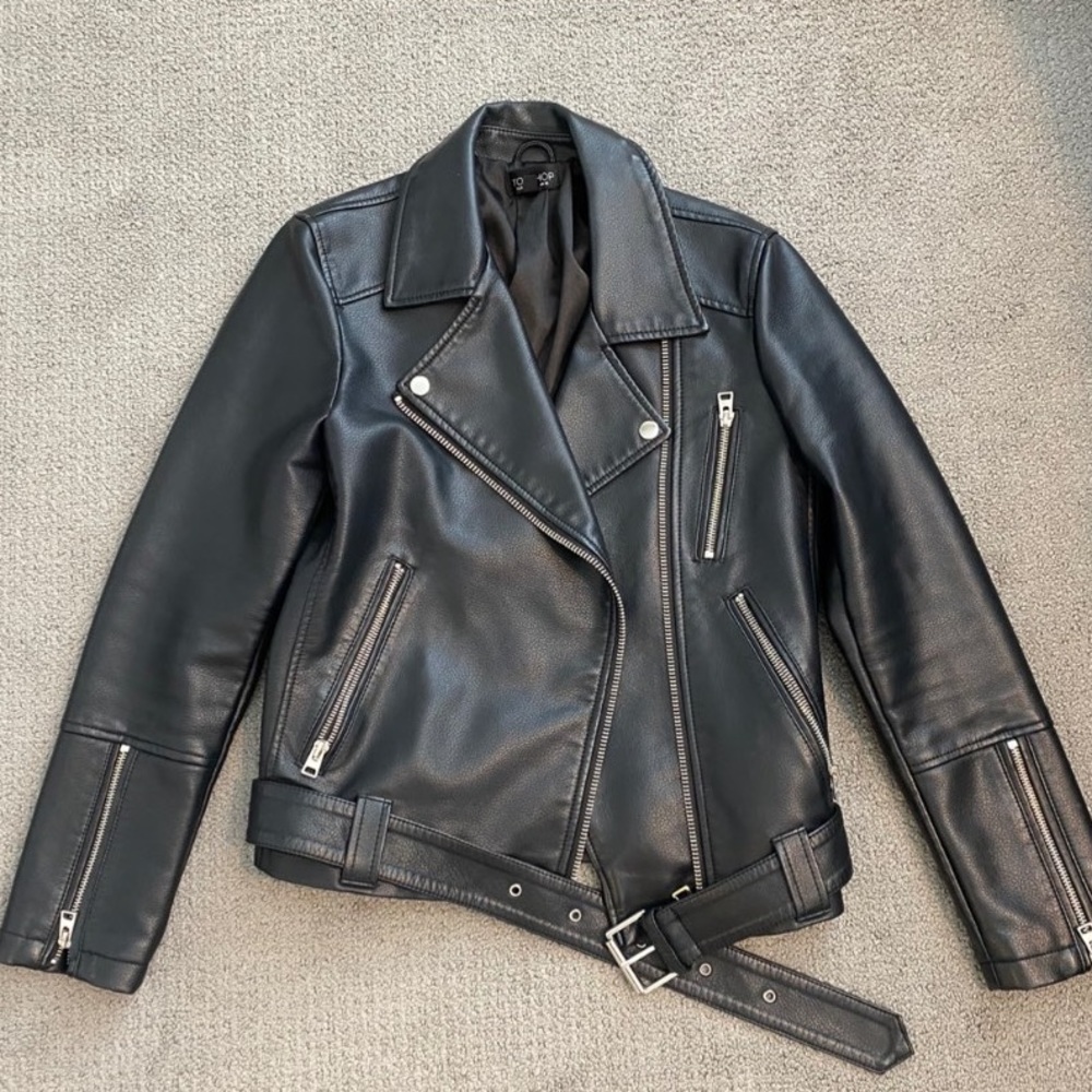 Topshop Vegan Leather Jacket